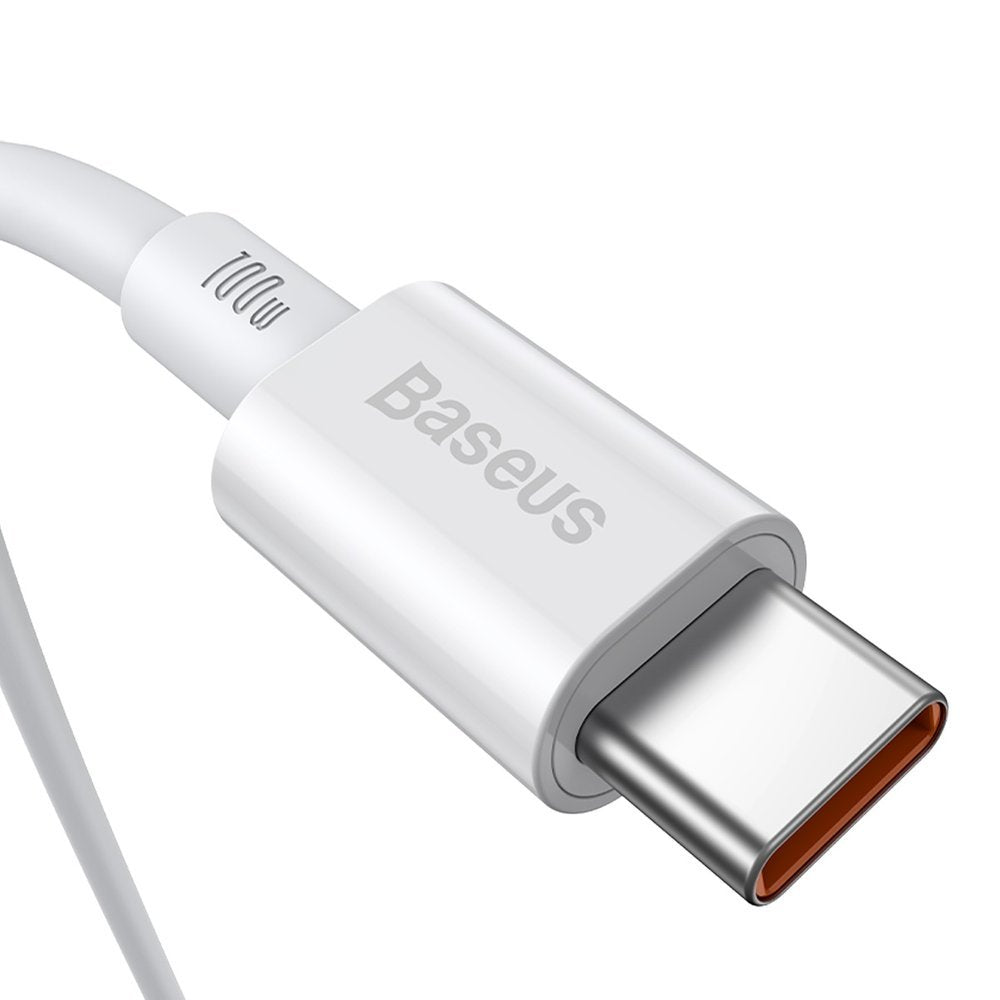 USB-C Data- en Oplaadkabel - USB-C Baseus Superior Series, 100W, 2m, Wit CATYS-C02