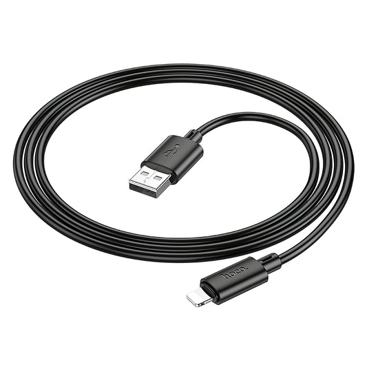 Gegevens- en oplaadkabel USB-A - Lightning HOCO X88, 18W, 1m, Zwart