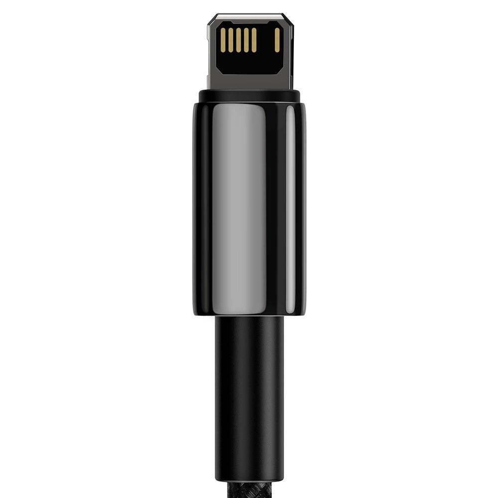 Gegevens- en oplaadkabel USB-A - Lightning Baseus Tungsten Gold, 20W, 1m, Zwart CALWJ-01