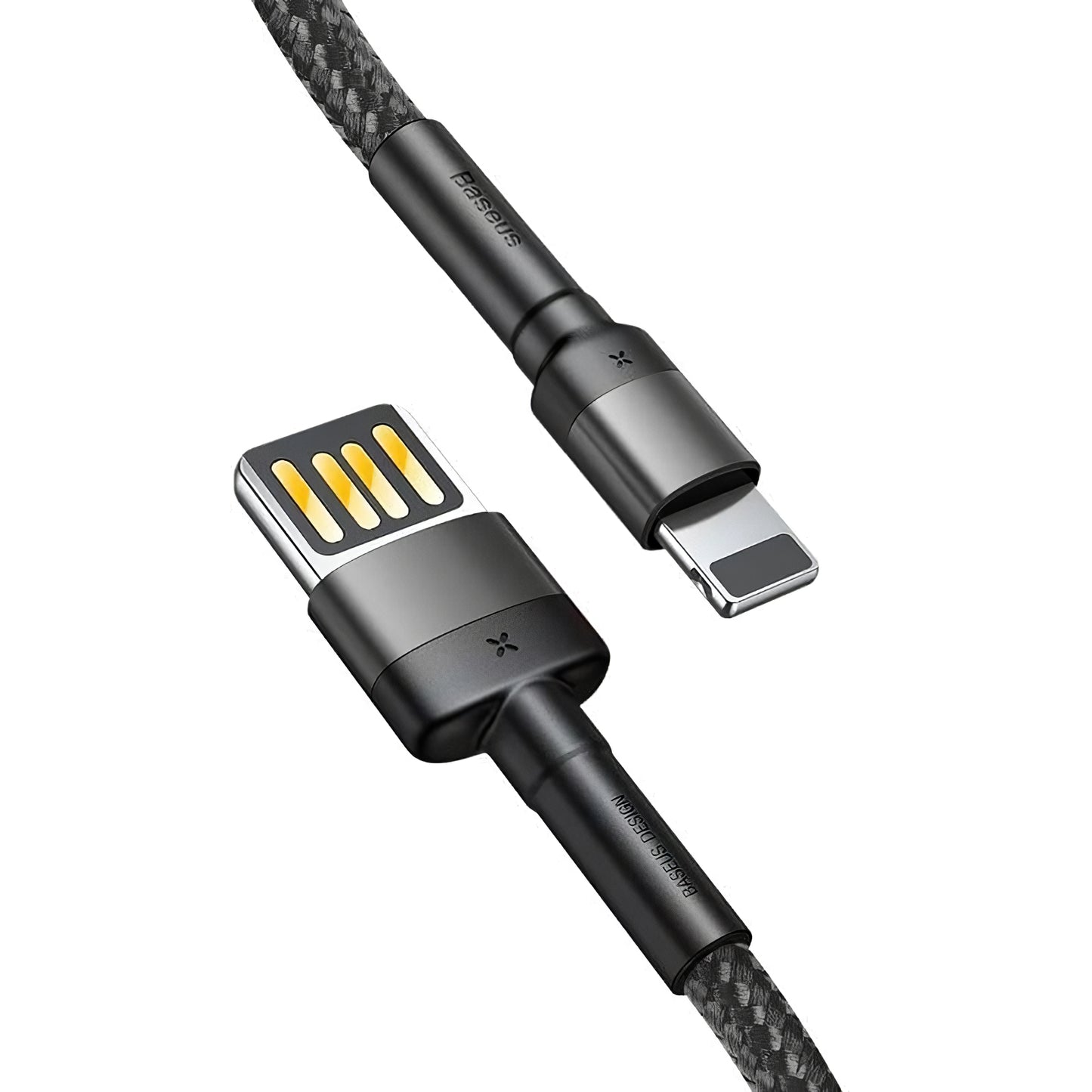 USB-A - Lightning Baseus Cafule Special Edition Data- en Oplaadkabel, 18W, 2m, Grijs CALKLF-HG1