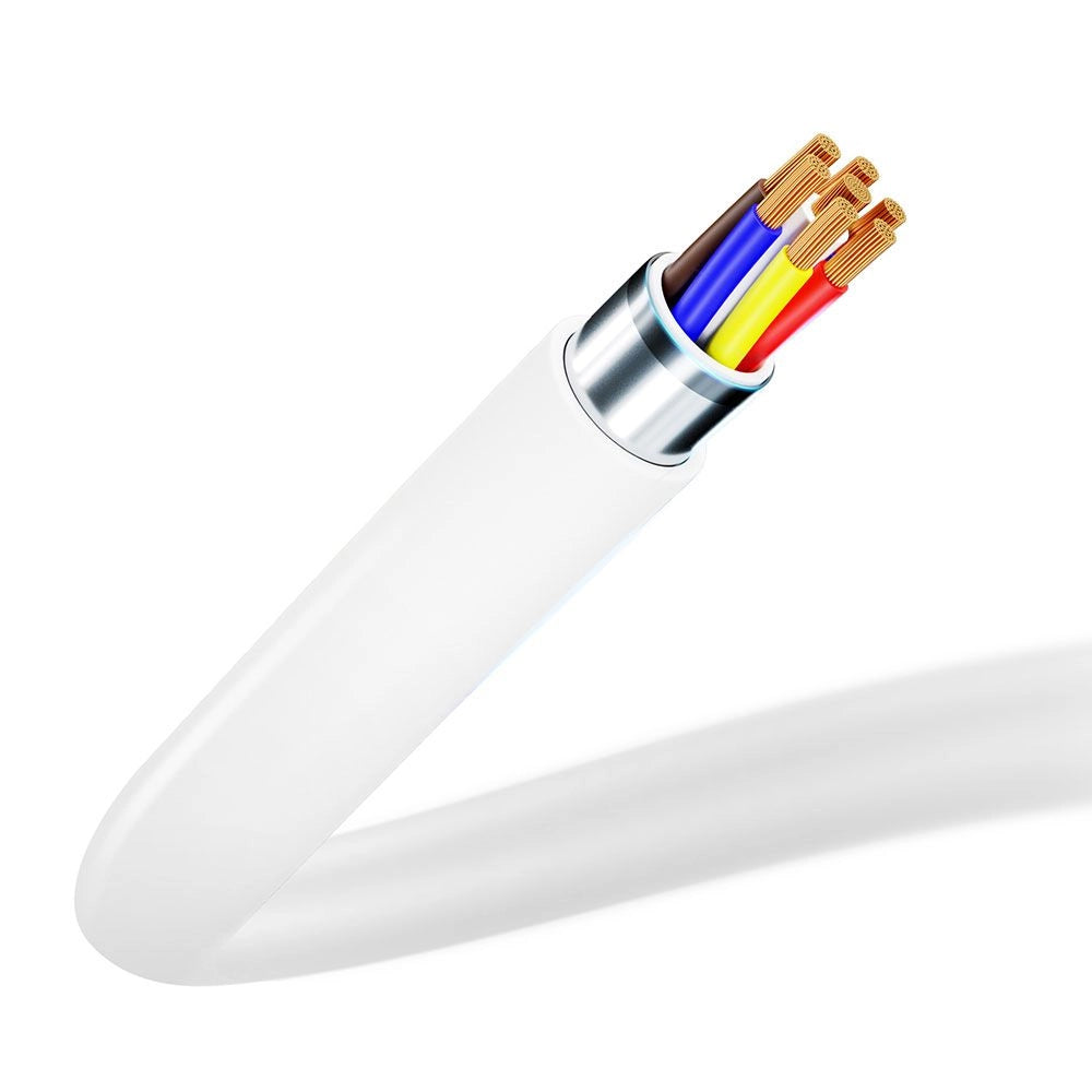 USB-C - Lightning 3MK Hyper Data- en Oplaadkabel, 20W, 1,2m, Wit