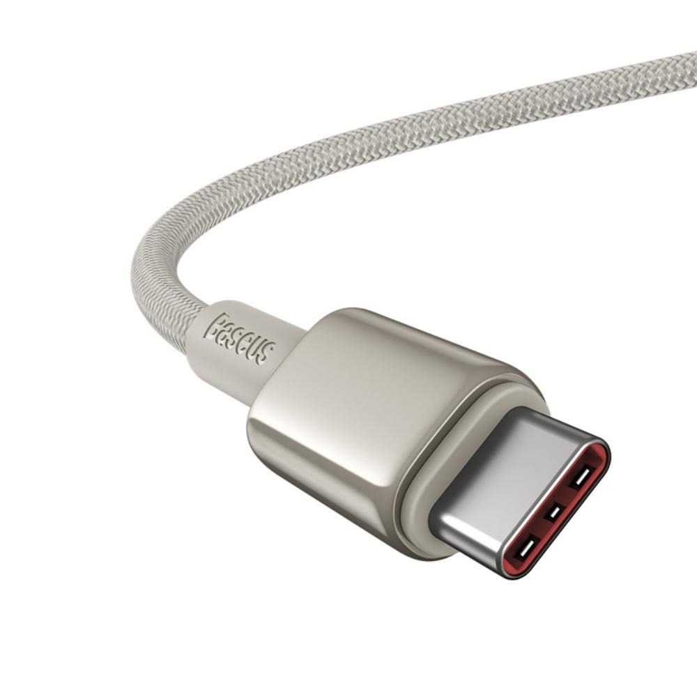 USB-C Data- en Oplaadkabel - USB-C Baseus Tungsten Gold, 100W, 1m, Goud P10319800G21-00