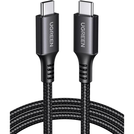 USB-C Data- en oplaadkabel - USB-C UGREEN US567, 60W, 1m, Grijs