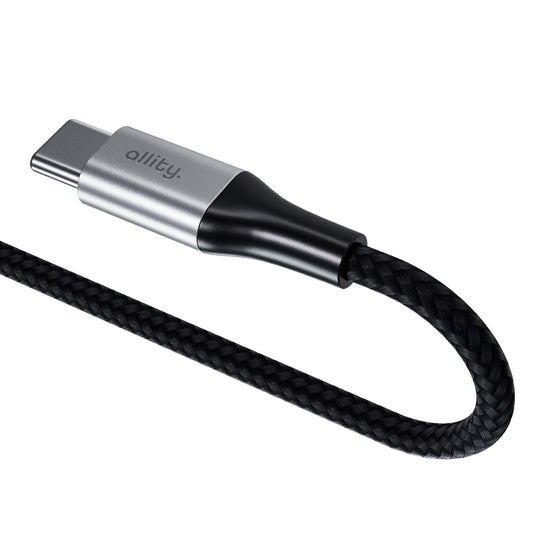 USB-C Data- en Oplaadkabel - USB-C Allity. AUC-01, 100W, 1m, Zwart