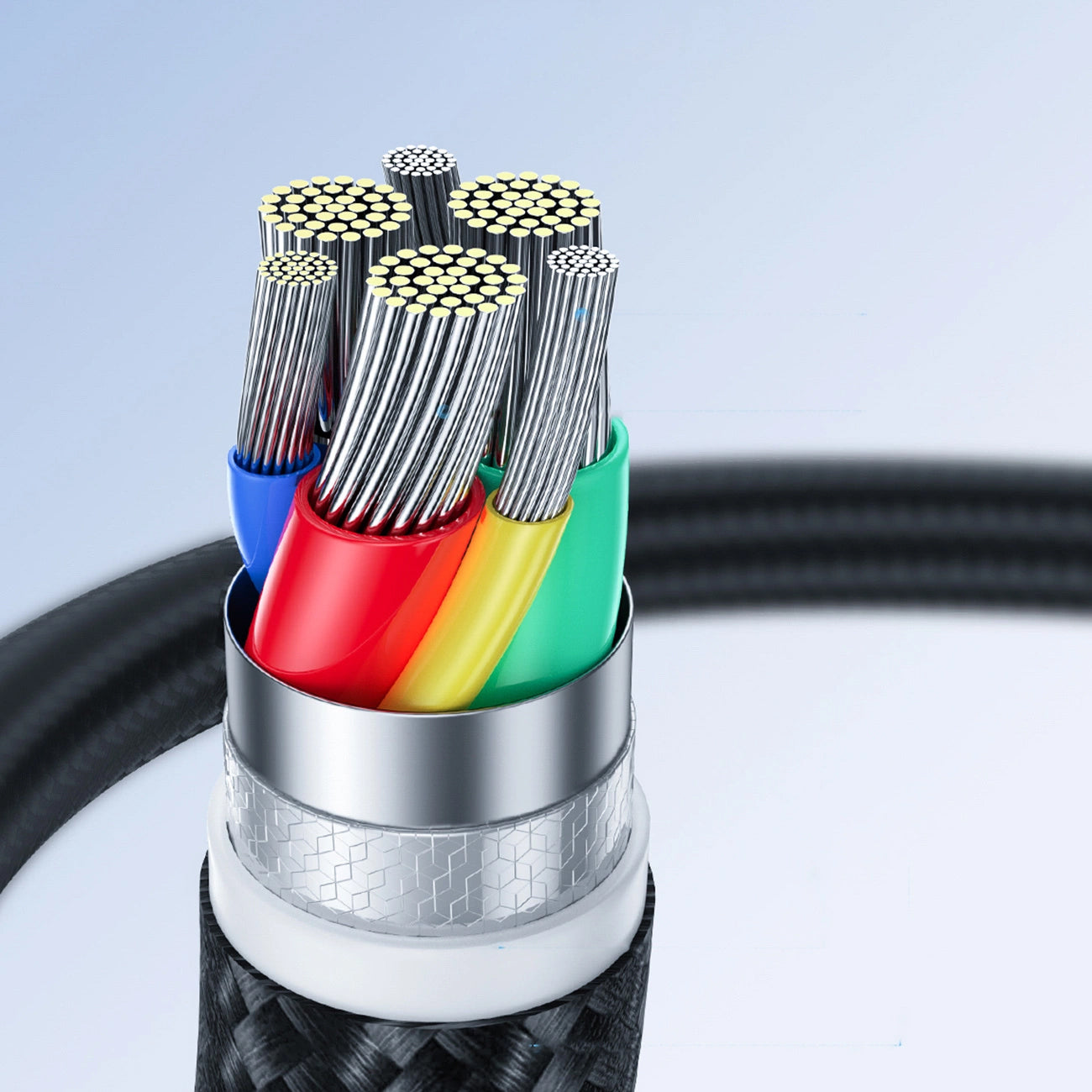 USB-C Data- en Oplaadkabel - USB-C Joyroom S-A11, 60W, 0.25m, Zwart