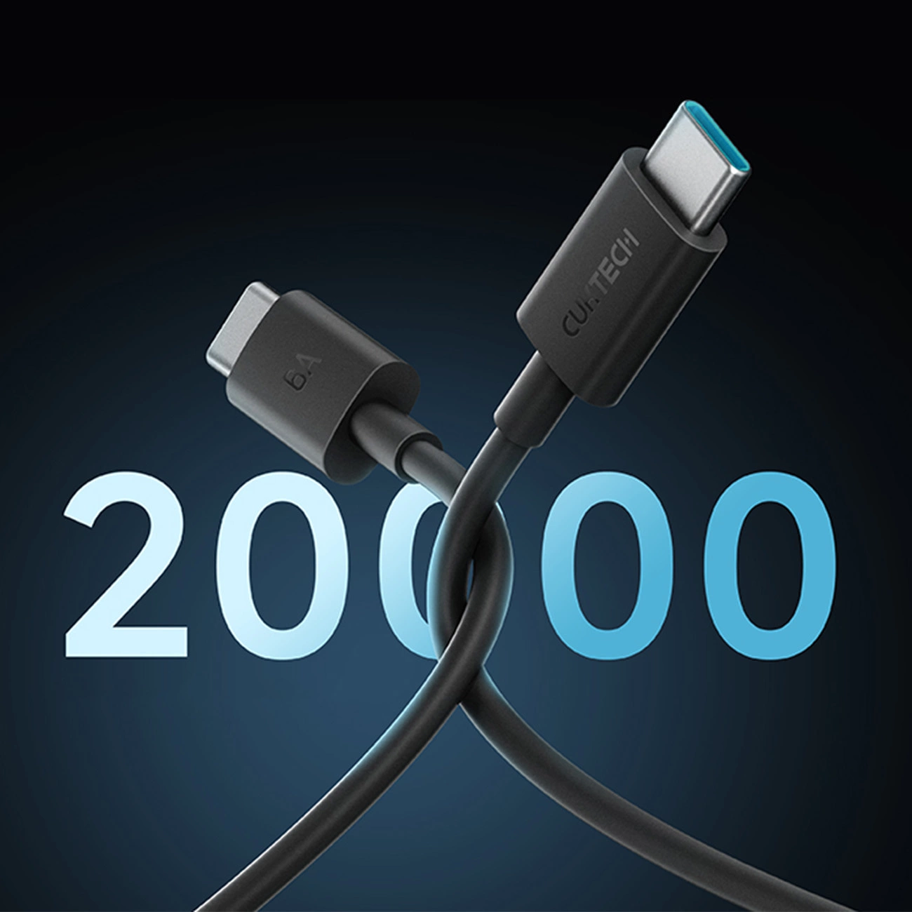 USB-C Data- en Oplaadkabel - USB-C Cuktech, 240W, 1.5m, Zwart CKCTC615NCBK