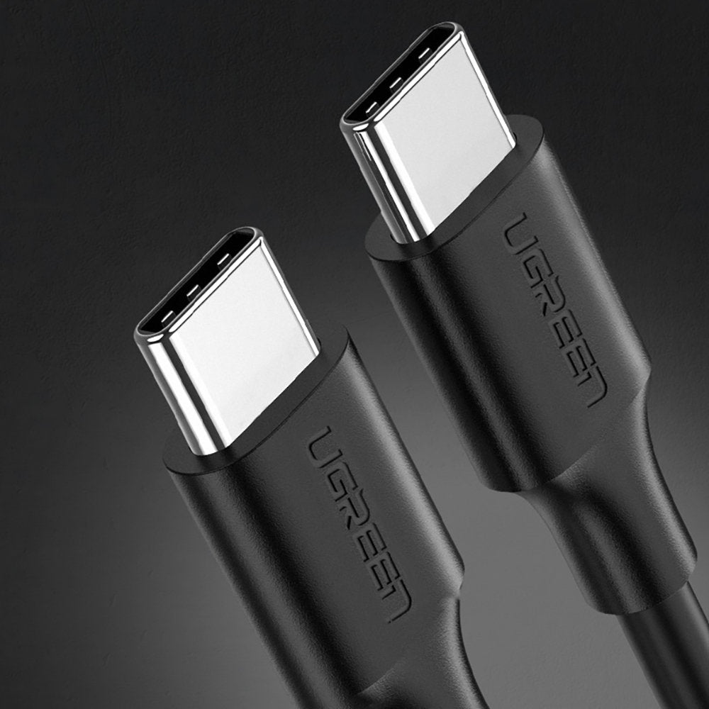 USB-C Data- en Oplaadkabel - USB-C UGREEN US286, 60W, 1.5m, Zwart