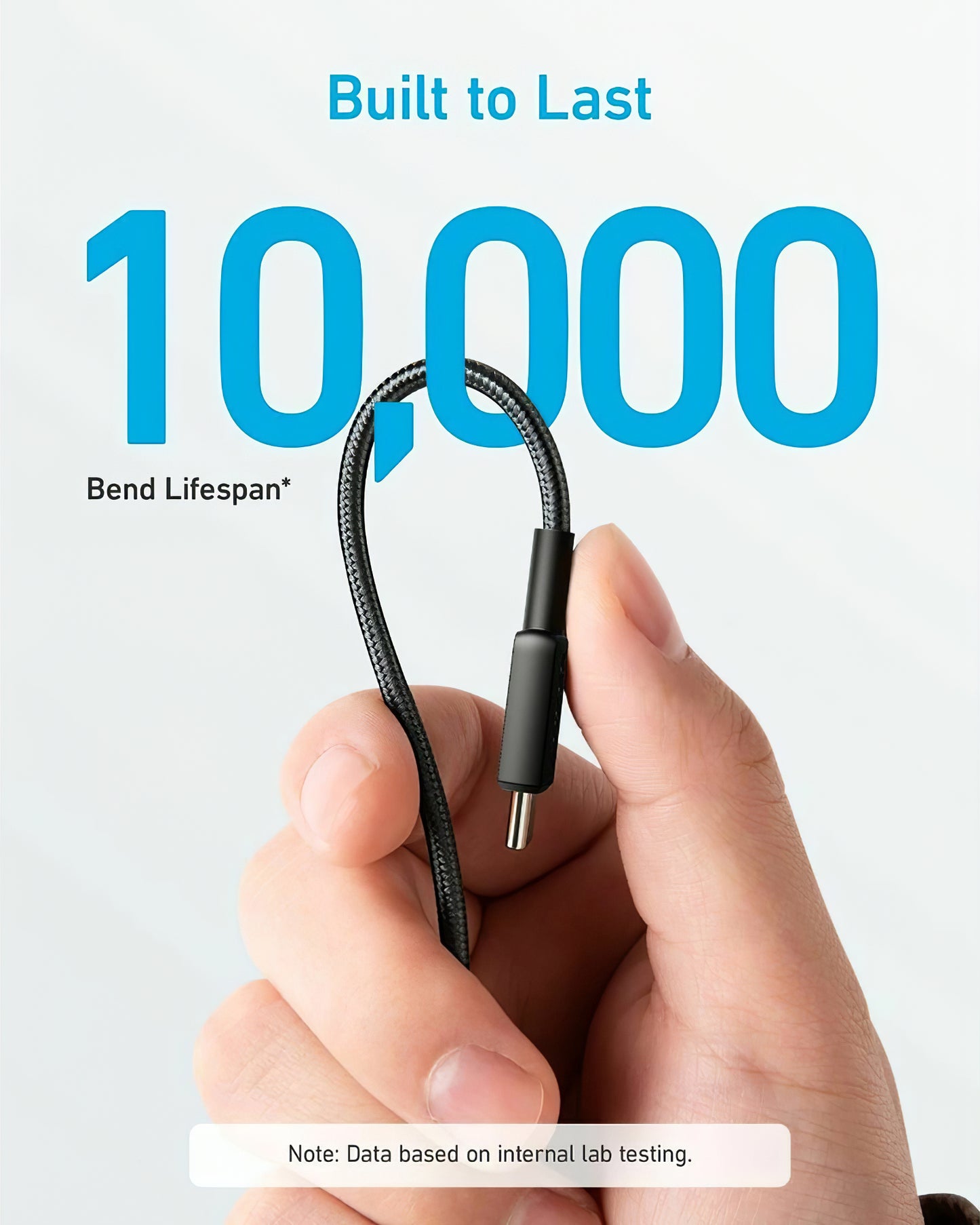 USB-C Data- en Oplaadkabel - USB-C Anker 322, 60W, 1.8m, Zwart A81F6G11
