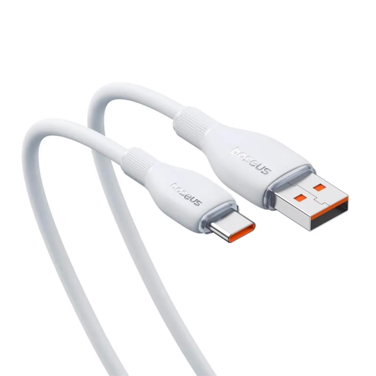 Data- en Oplaadkabel USB-A naar USB-C Baseus Pudding, 100W, 2m, Wit P10355703221-01