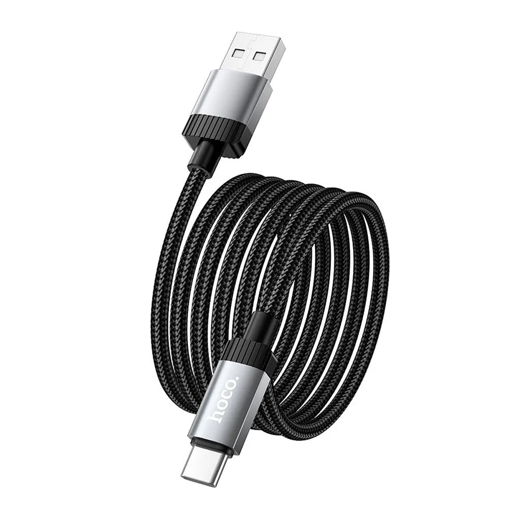 Data- en Oplaadkabel USB-A - USB-C HOCO X117, 60W, 1m, Zwart