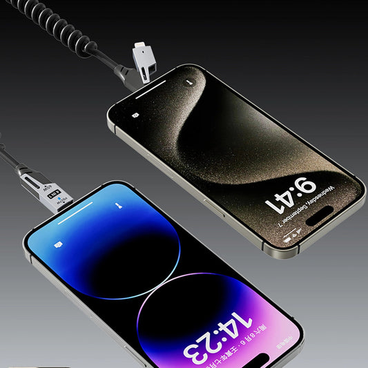 Data- en Oplaadkabel USB-A / USB-C - Lightning / USB-C Dudao L20 Pro, 65W, 1.5m, Zwart