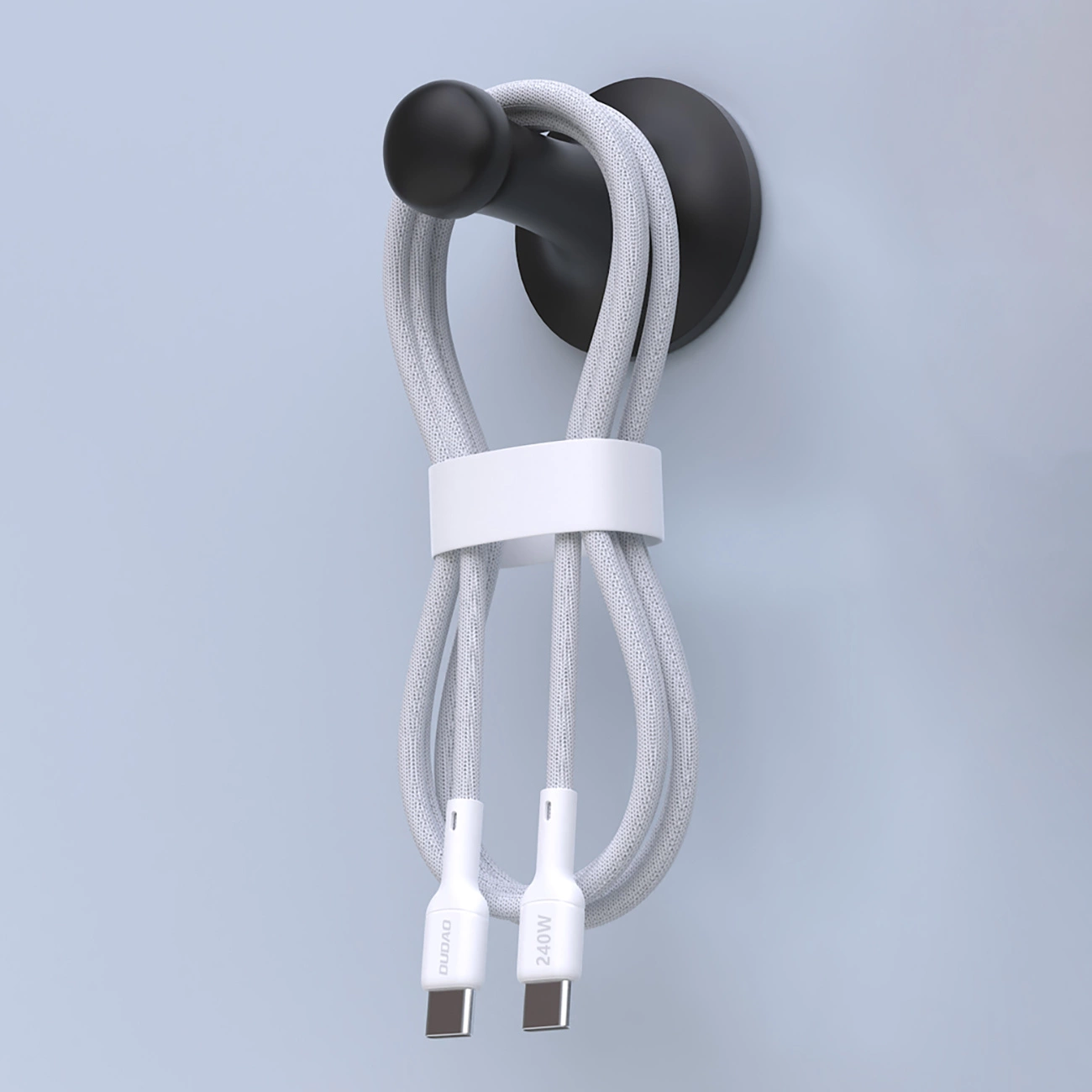 Data- en Oplaadkabel USB-C - USB-C Dudao L9C Max, 240W, 2m, Wit