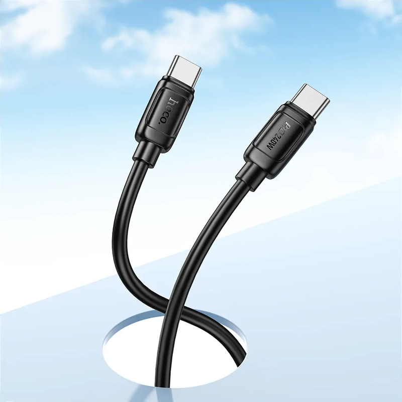 USB-C Data- en Oplaadkabel - USB-C HOCO X115, 240W, 1m, Zwart