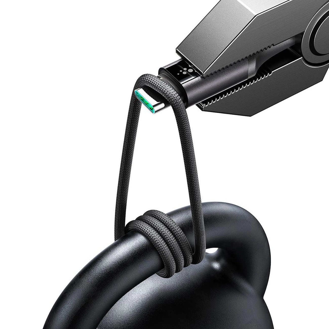 USB-C Data- en Oplaadkabel - USB-C Joyroom S-A60 StarTalk, 100W, 1.2m, Zwart