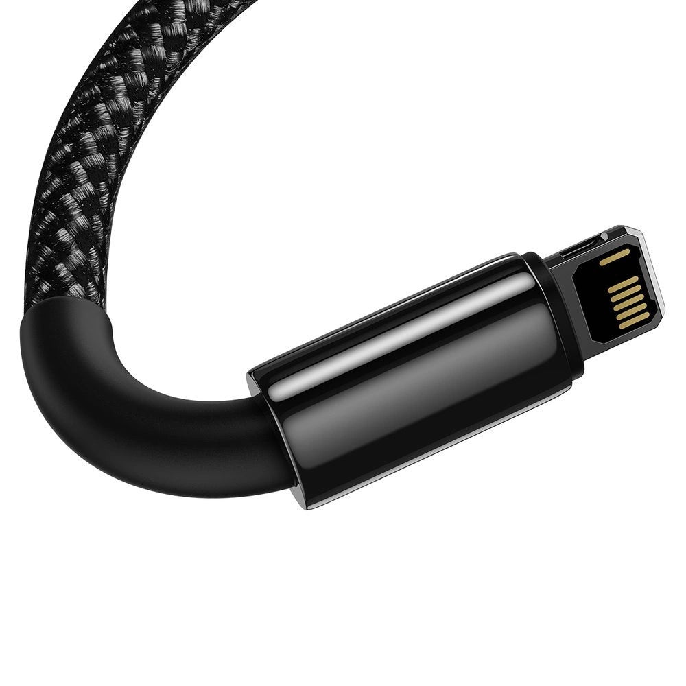 Gegevens- en oplaadkabel USB-A - Lightning Baseus Tungsten Gold, 20W, 1m, Zwart CALWJ-01