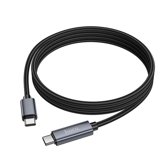 USB-C - USB-C Data- en Oplaadkabel HOCO Display X112, 60W, 1m, Zwart