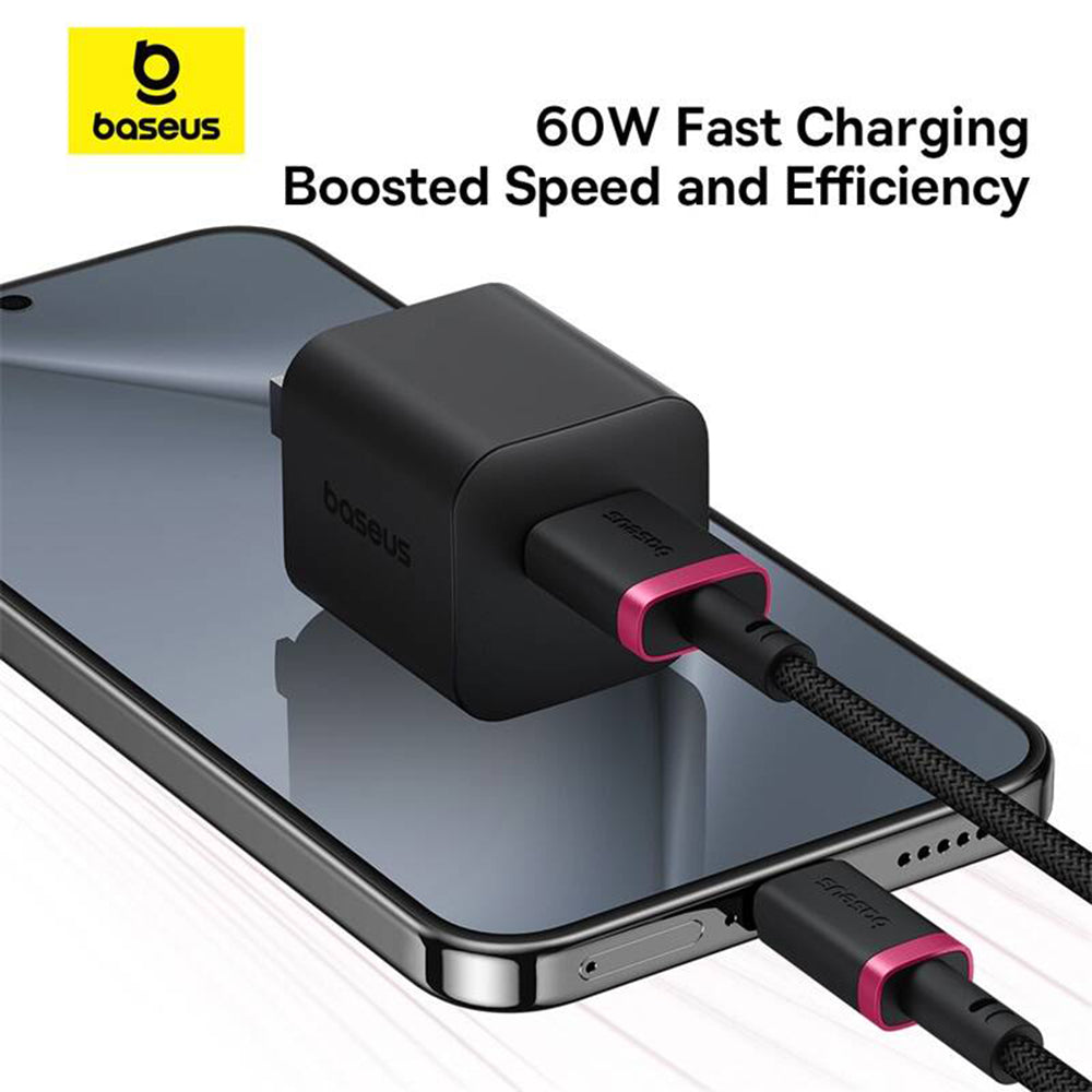 Data- en Oplaadkabel USB-A - USB-C Baseus Dura Series, 60W, 1m, Rood P10377802U01-01