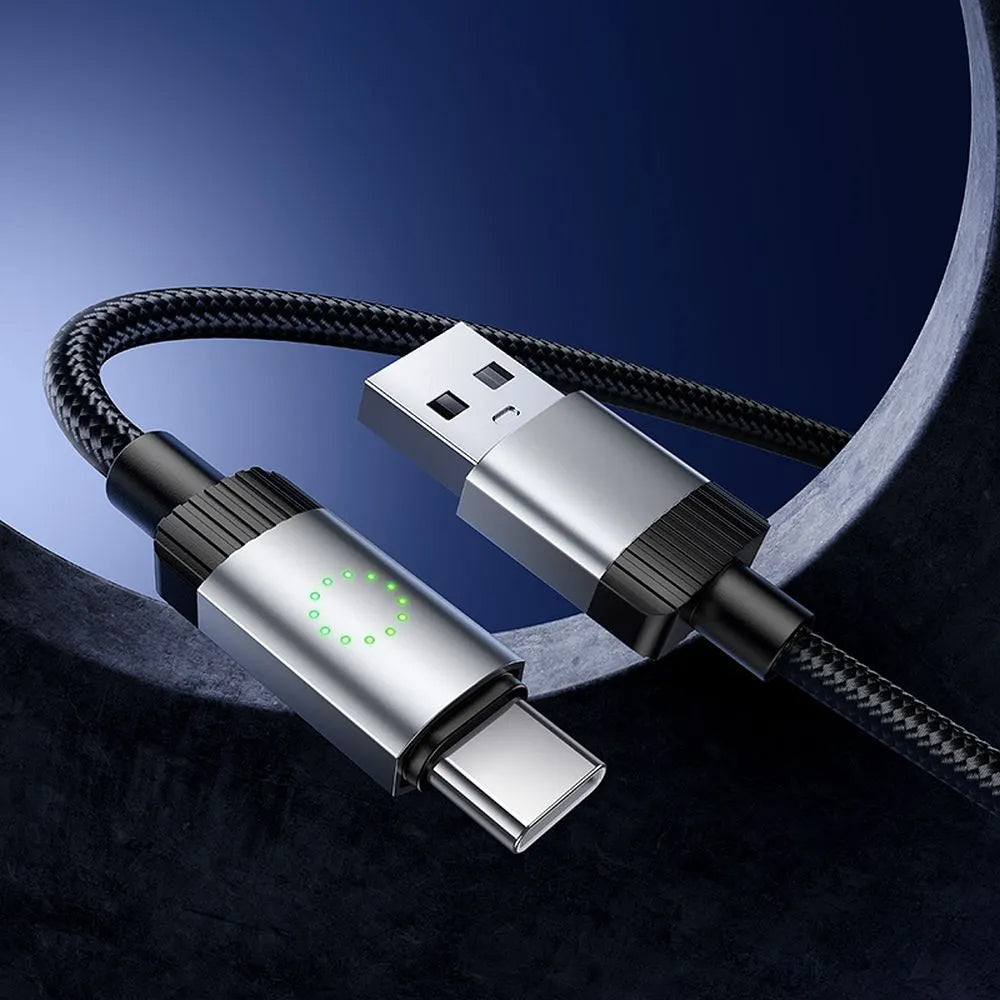Data- en Oplaadkabel USB-A - USB-C HOCO X117, 60W, 1m, Zwart