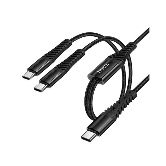 USB-C Oplaadkabel - 2 x USB-C HOCO X123, 10W, 1m, Zwart