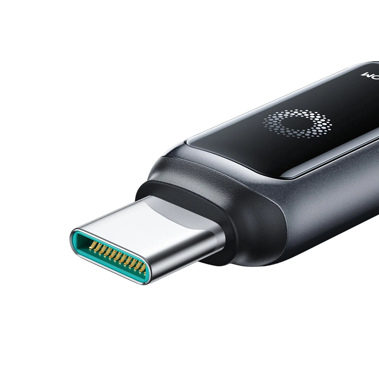 Data- en Oplaadkabel USB-A - USB-C Joyroom S-A55 StarFlight Display, 66W, 1.2m, Zwart