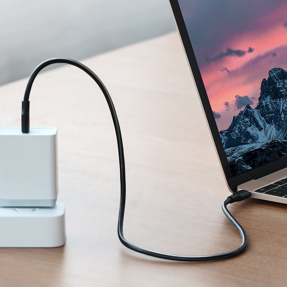 USB-C Data- en Oplaadkabel - USB-C UGREEN US286, 60W, 1.5m, Zwart