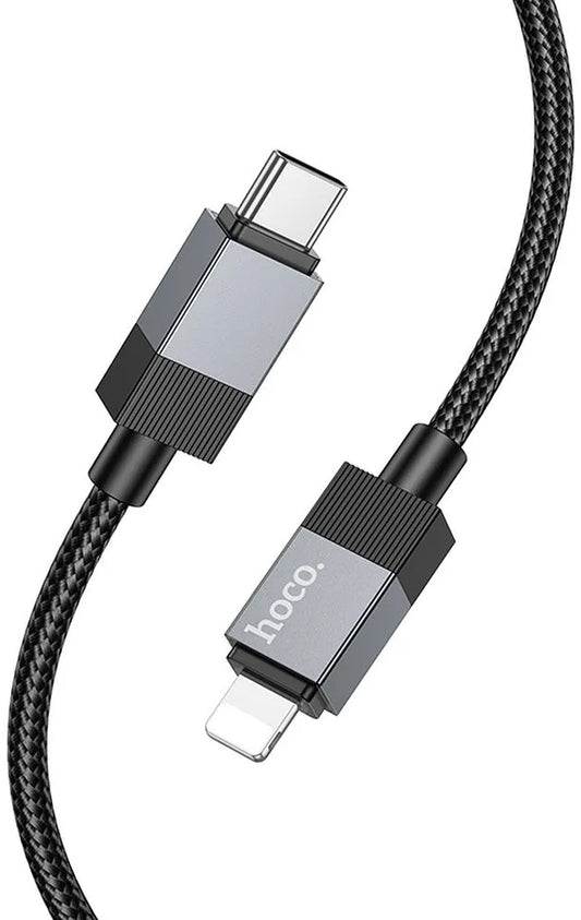 Data- en Oplaadkabel USB-C - Lightning HOCO X110, 27W, 1m, Zwart