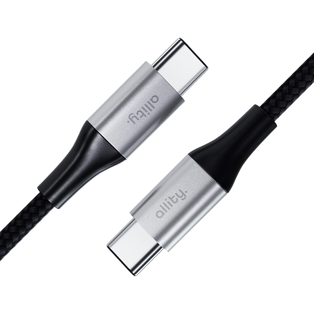 USB-C Data- en Oplaadkabel - USB-C Allity. AUC-01, 100W, 2m, Zwart
