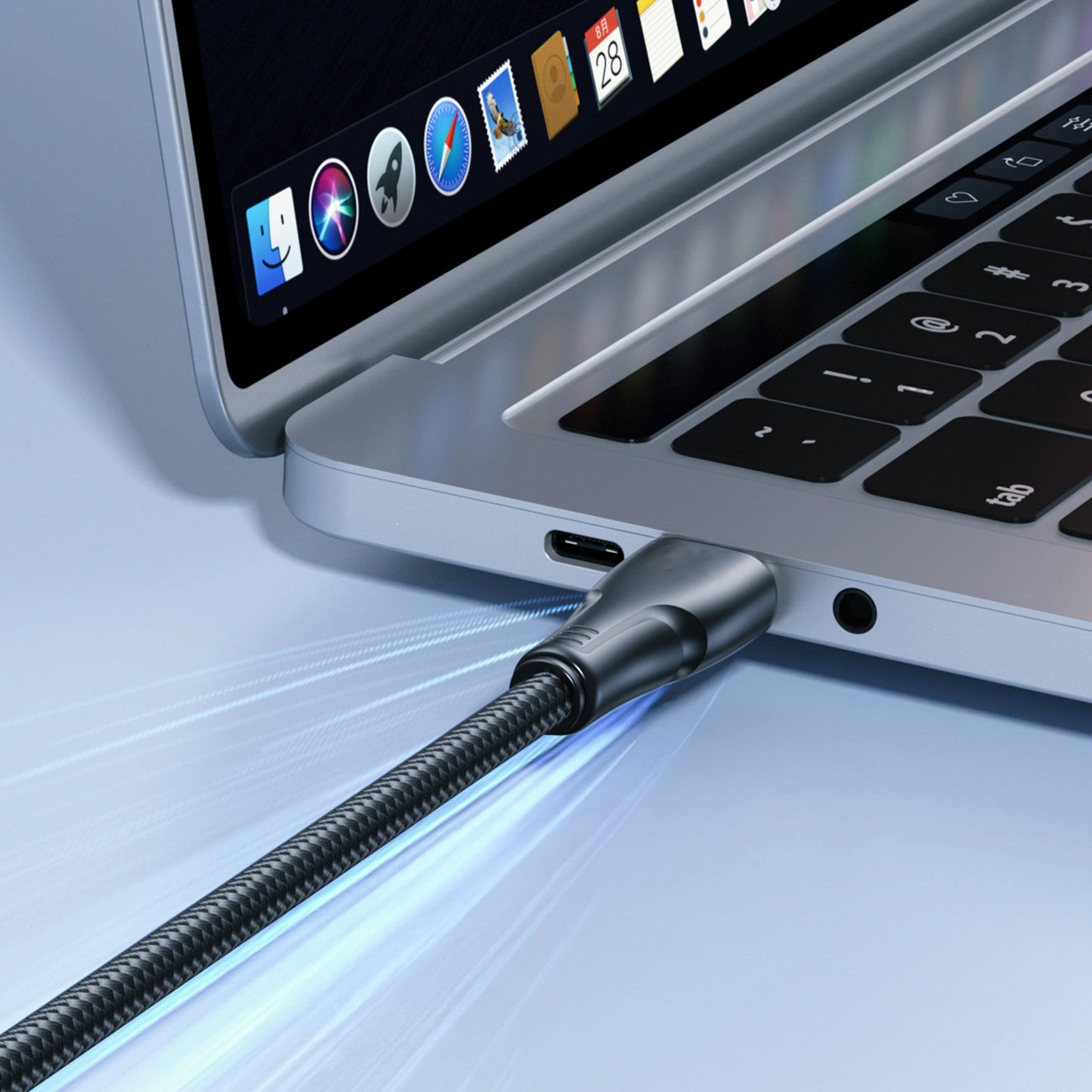 USB-C Data- en Oplaadkabel - USB-C Joyroom S-A11, 60W, 0.25m, Zwart