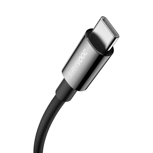 Data- en Oplaadkabel USB-A naar USB-C Baseus Superior Series, 65W, 2m, Zwart CAYS001001