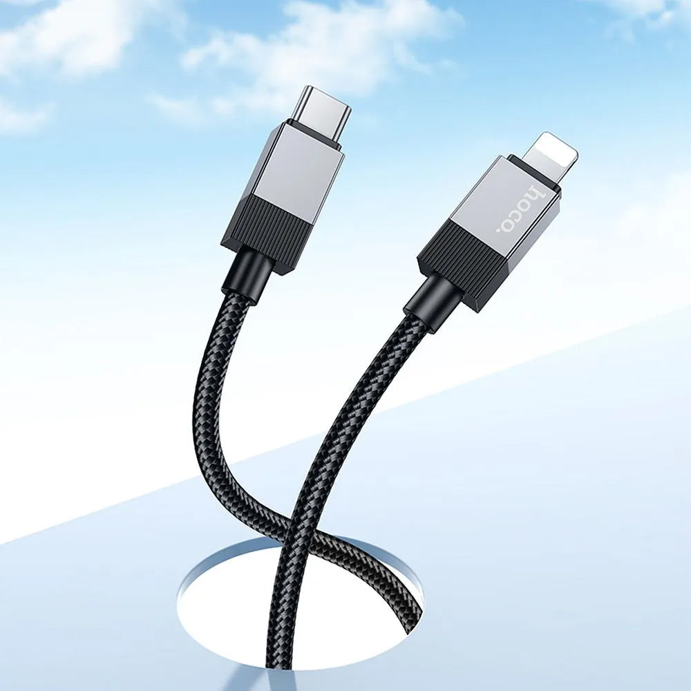 Data- en Oplaadkabel USB-C - Lightning HOCO X110, 27W, 1m, Zwart
