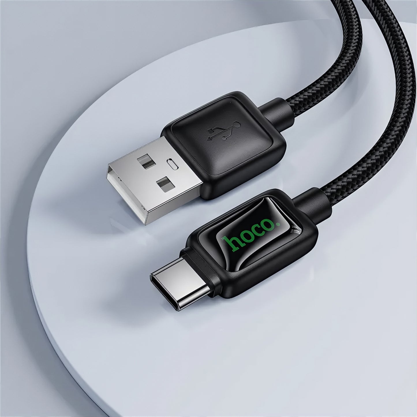 USB-A - USB-C Data- en Oplaadkabel HOCO U146, 36W, 1.2m, Zwart