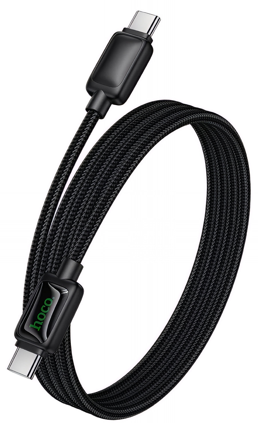 USB-C Data- en Oplaadkabel - USB-C HOCO U146, 60W, 1.2m, Zwart
