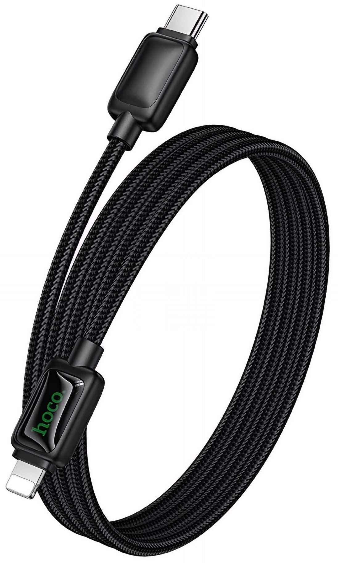 USB-C - Lightning Data en Oplaadkabel HOCO U146, 30W, 1.2m, Zwart