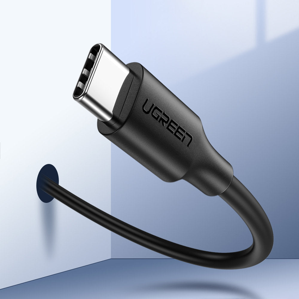 USB-C Data- en Oplaadkabel - USB-C UGREEN US286, 60W, 1.5m, Zwart