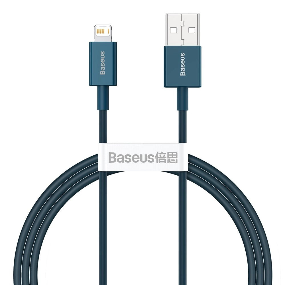 Gegevens- en oplaadkabel USB-A - Lightning Baseus Superior Series, 20W, 1m, Blauw CALYS-A03