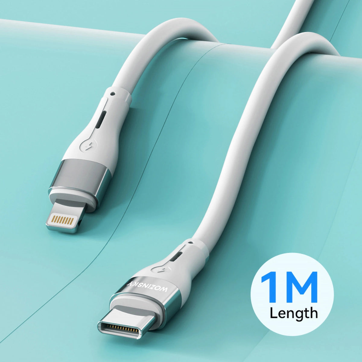 USB-C to Lightning Data and Charging Cable WZK WSTCL1, 27W, 1m, White