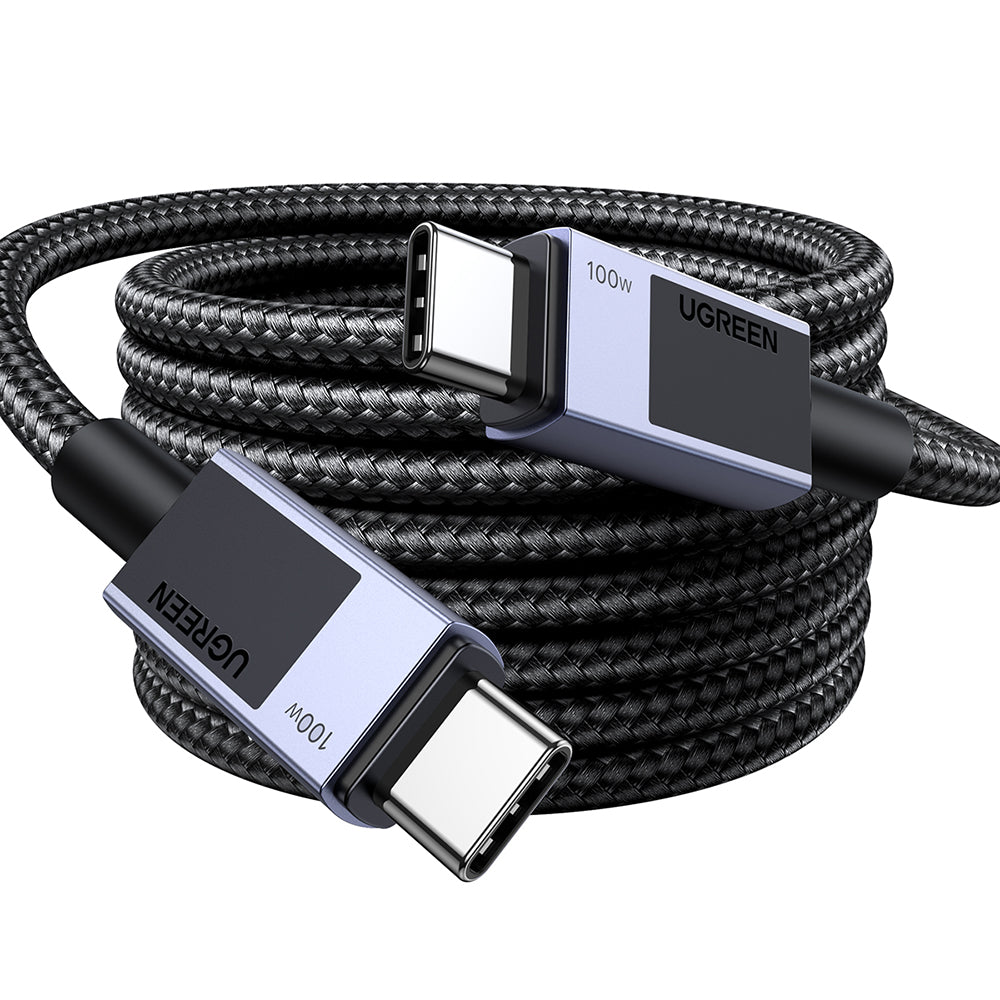USB-C Data- en Oplaadkabel - USB-C UGREEN L512, 100W, 3m, Gri