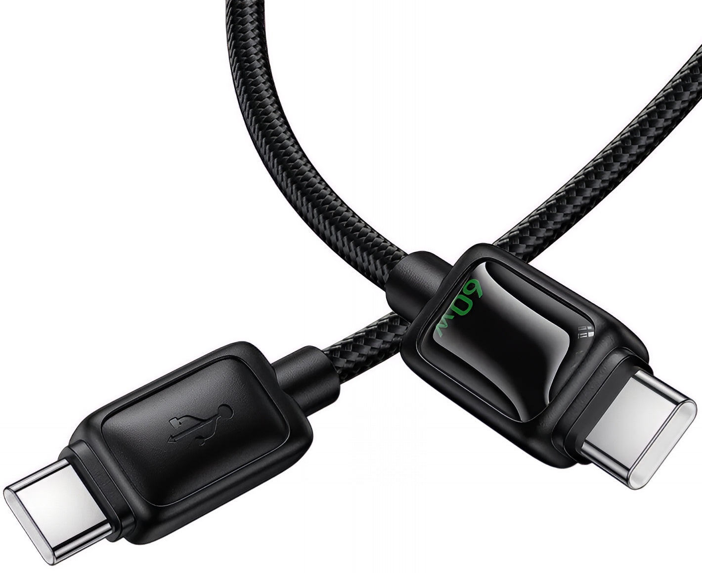 USB-C Data- en Oplaadkabel - USB-C HOCO U146, 60W, 1.2m, Zwart