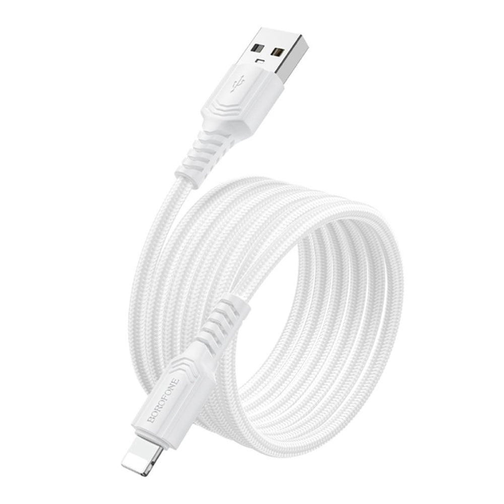 Data- en Oplaadkabel USB-A - Lightning Borofone BX116 Certain, 18W, 1m, Zwart
