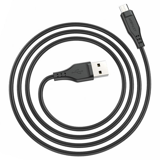 Data- en Oplaadkabel USB-A - microUSB Acefast C3-09, 18W, 1.2m, Wit