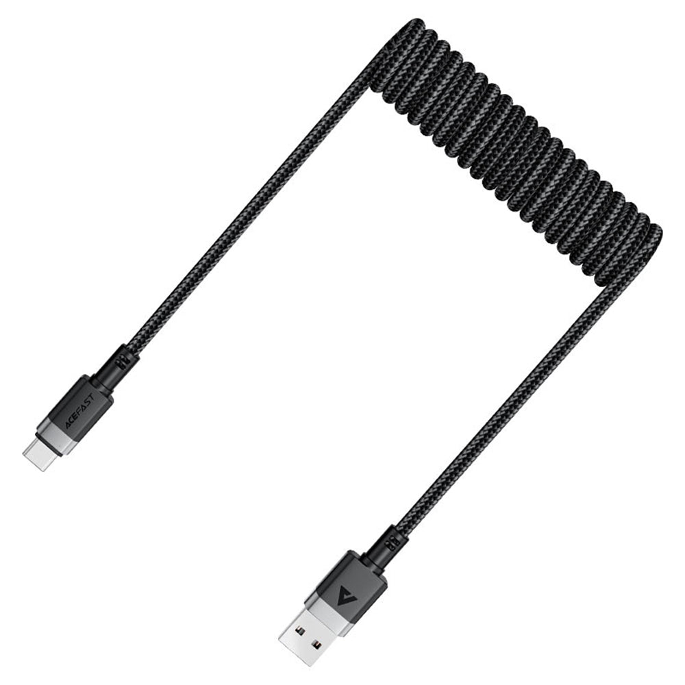 Data- en Oplaadkabel USB-A - USB-C Acefast C14-04, 18W, 1.2m, Zwart