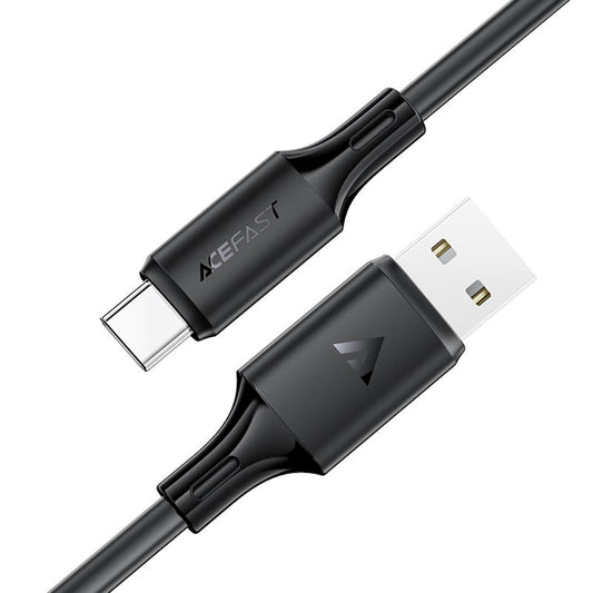 USB-A - USB-C Acefast C17-04 Data- en Oplaadkabel, 18W, 1.2m, Zwart