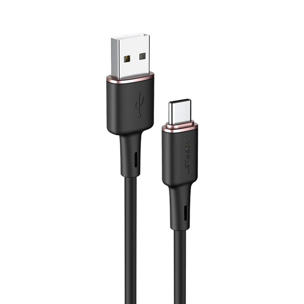 Data- en Oplaadkabel USB-A - USB-C Acefast C2-04, 18W, 1.2m, Zwart