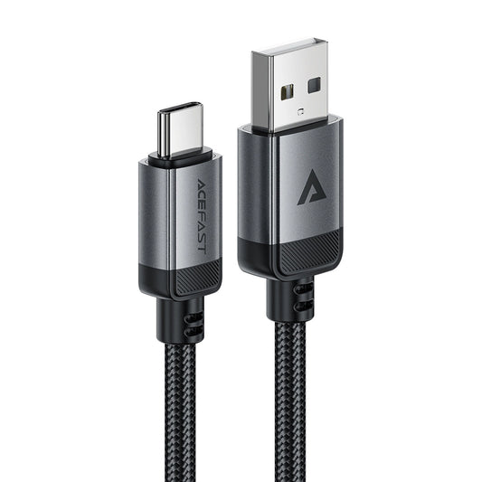 Data- en Oplaadkabel USB-A - USB-C Acefast C20-04, 18W, 1.2m, Zwart