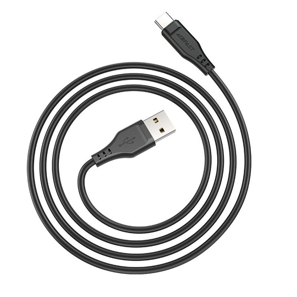 Data- en Oplaadkabel USB-A - USB-C Acefast C3-03, 60W, 1.2m, Wit