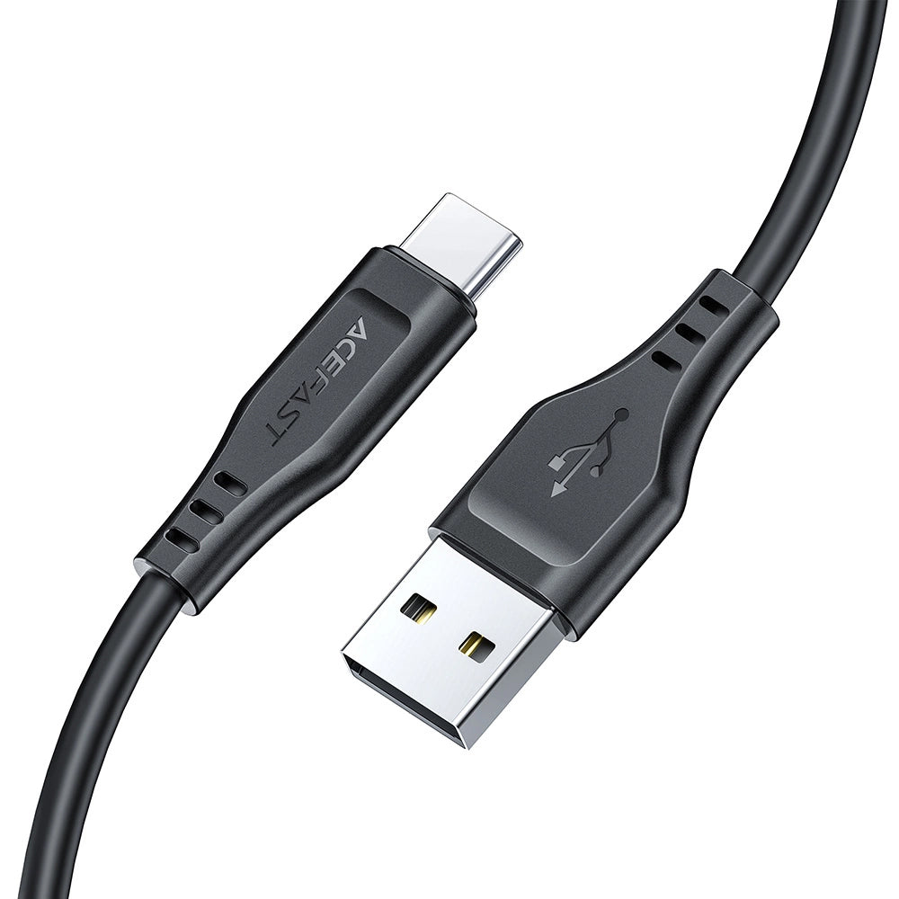 Data- en Oplaadkabel USB-A - USB-C Acefast C3-03, 60W, 1.2m, Wit