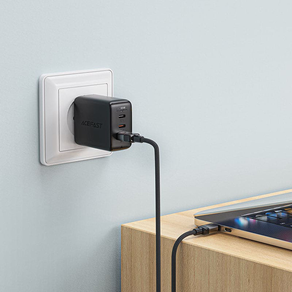 Data- en Oplaadkabel USB-A - USB-C Acefast C9-04, 18W, 1.2m, Zwart