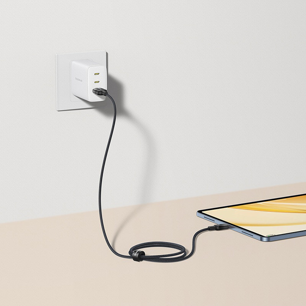 Data- en Oplaadkabel USB-A - USB-C Baseus Discolor, 100W, 2m, Zilver E0420700