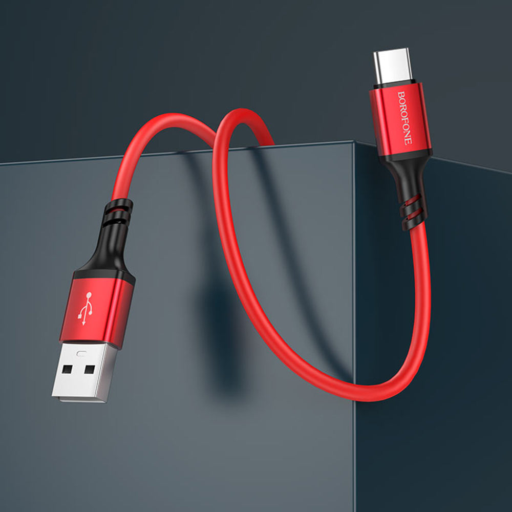 Data- en Oplaadkabel USB-A - USB-C Borofone BX83, 18W, 1m, Zwart