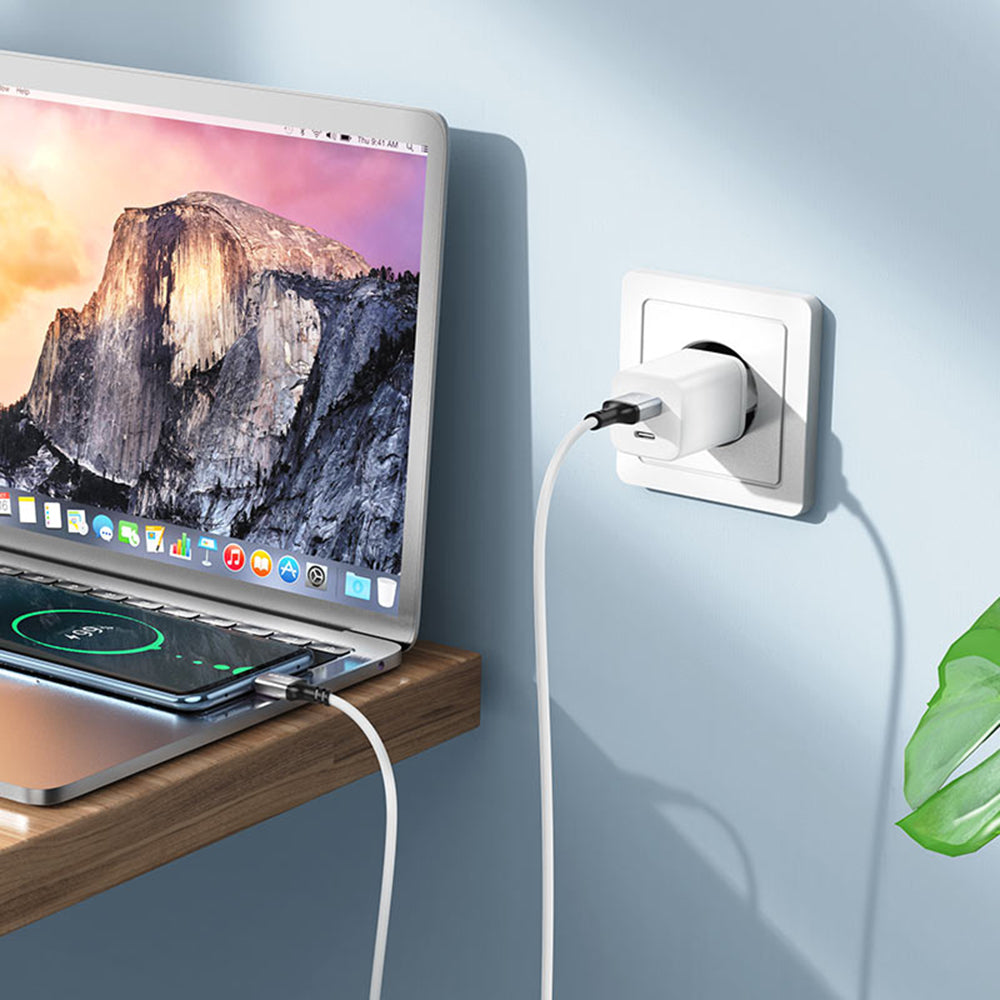 Data- en Oplaadkabel USB-A - USB-C Borofone BX83, 18W, 1m, Zwart